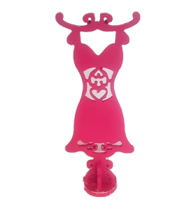 Manequim Rosa Vestido 